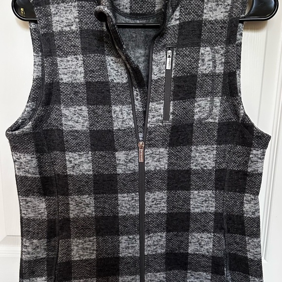 Calvin Klein Black and Gray Checkered Vest - Picture 1 of 1